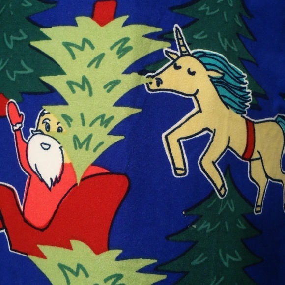 💥SALE💥 LULAROE T&C 2 REINDEER CHRISTMAS LEGGINGS - Picture 6 of 8